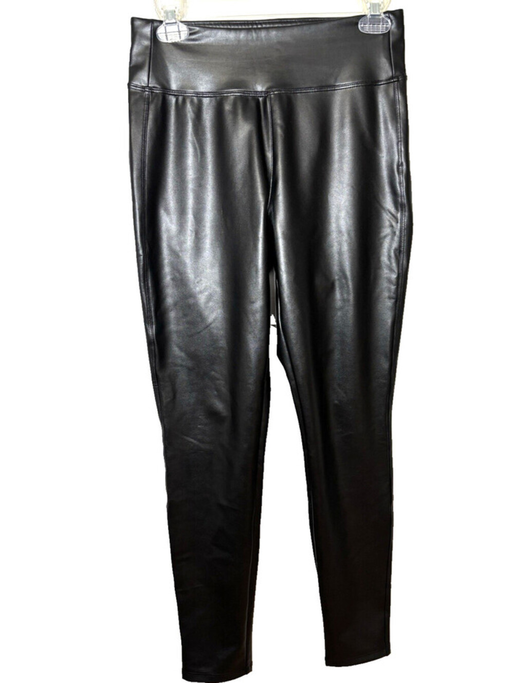 GAP  Womens Ponte Legging True Black Faux Leather Size Small